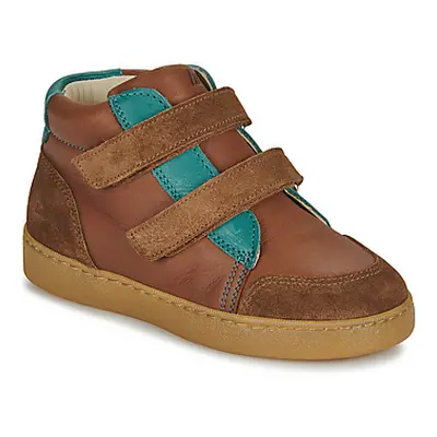 Little Mary LEIO boys's Children's Shoes (High-top Trainers) in Brown