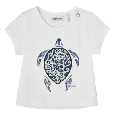 Ikks XS10070-19 girls's Children's T shirt in White