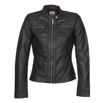 Only BANDIT women's Leather jacket in Black