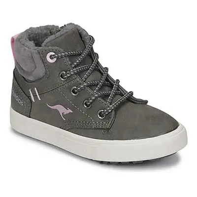 Kangaroos Kavu X girls's Children's Shoes (High-top Trainers) in Grey