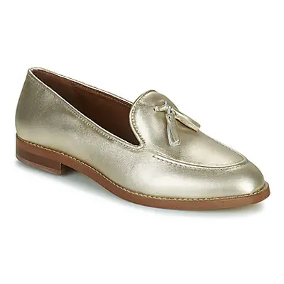 Maison Minelli EVANA women's Loafers / Casual Shoes in Gold