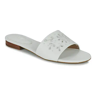 Lauren Ralph Lauren ANDEE-SANDALS-FLAT SANDAL women's Mules / Casual Shoes in White