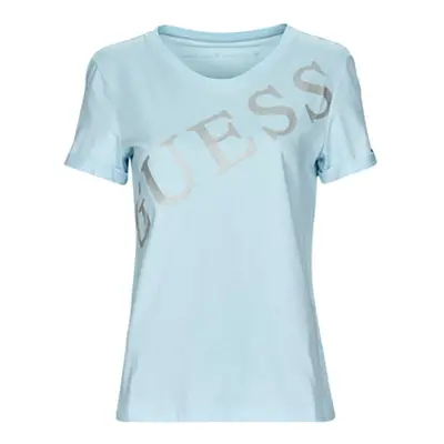 Guess SS CN BENITA TEE women's T shirt in Blue