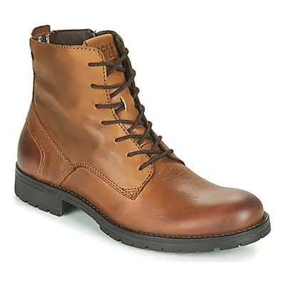 Jack & Jones JFW ORCA LEATHER men's Mid Boots in Brown