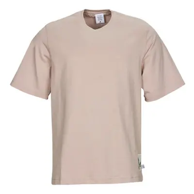 Adidas CAPS TEE men's T shirt in Beige