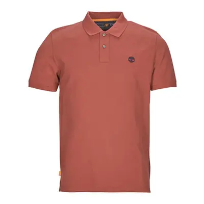 Timberland SS Millers River Pique Polo (RF) men's Polo shirt in Brown