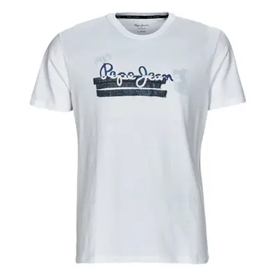 Pepe jeans RAFA men's T shirt in White