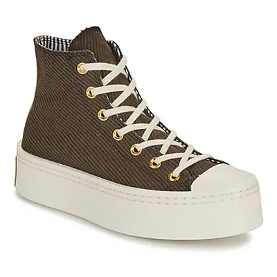 Converse CHUCK TAYLOR ALL STAR MODERN LIFT women's Shoes (High-top Trainers) in Brown