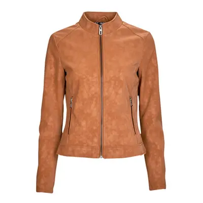 Desigual CHAQ_DETROIT women's Leather jacket in Brown