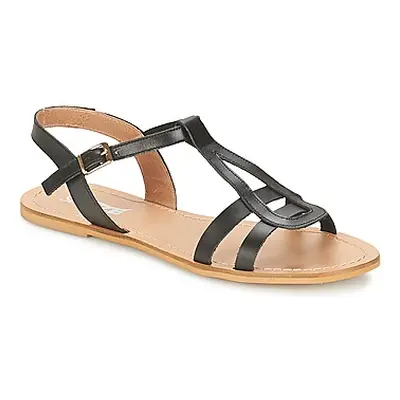 So Size DURAN women's Sandals in Black