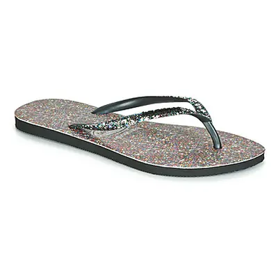 Havaianas SLIM CARNAVAL women's Flip flops / Sandals (Shoes) in Black