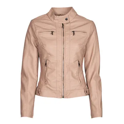 Moony Mood PUIR women's Leather jacket in Pink