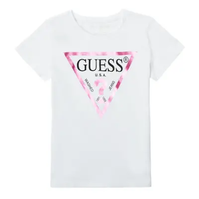 Guess SECRA girls's Children's T shirt in White