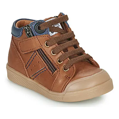 GBB ANATOLE boys's Children's Shoes (High-top Trainers) in Brown