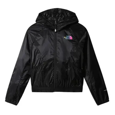 The North Face WINDWALL HOODIE girls's Children's jacket in Black