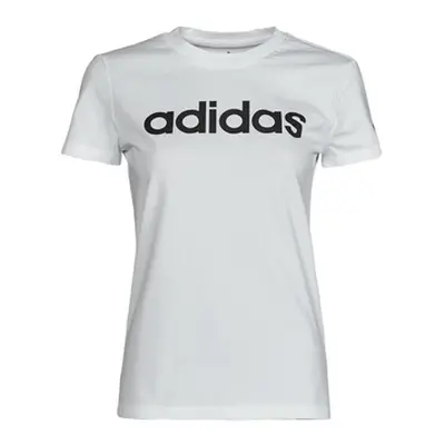 Adidas LIN T-SHIRT women's T shirt in White