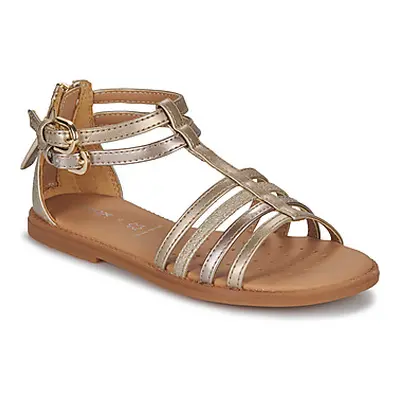 Geox J SANDAL KARLY GIRL girls's Children's Sandals in Gold