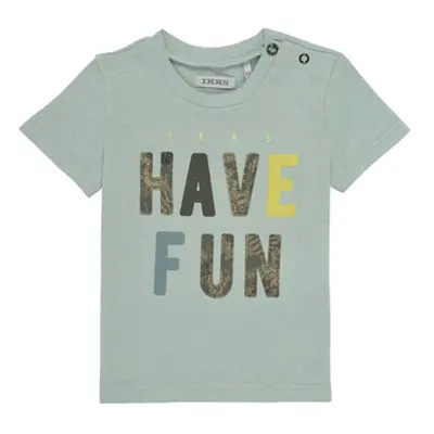 Ikks XS10131-50 boys's Children's T shirt in Blue