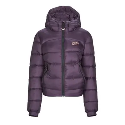 Superdry SPORTS PUFFER BOMBER JACKET women's Jacket in Purple