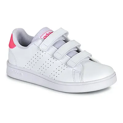 Adidas ADVANTAGE CF C girls's Children's Shoes (Trainers) in White