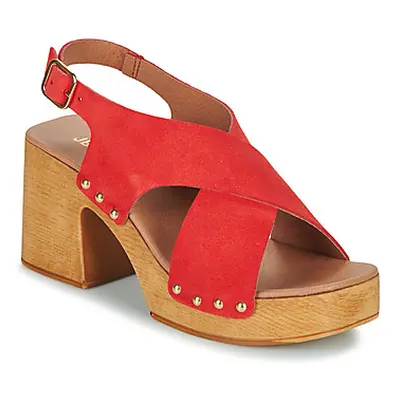 JB Martin AIMEE women's Clogs (Shoes) in Red