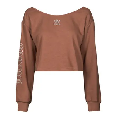 Adidas SLOUCHY CREW? women's Sweatshirt in Brown