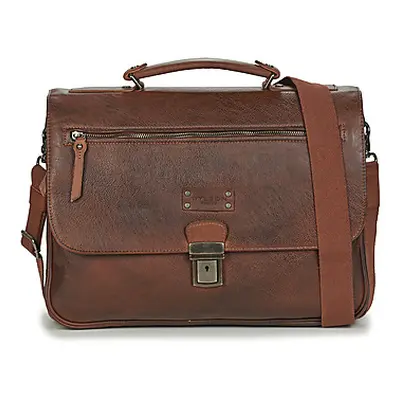 Wylson HANOI men's Briefcase in Brown