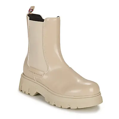 Tommy Hilfiger CRISTINE girls's Children's Mid Boots in Beige