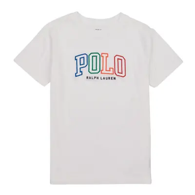 Polo Ralph Lauren SSCNM4-KNIT SHIRTS- girls's Children's T shirt in White