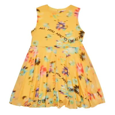 Desigual VEST_GARDENIA girls's Children's dress in Yellow