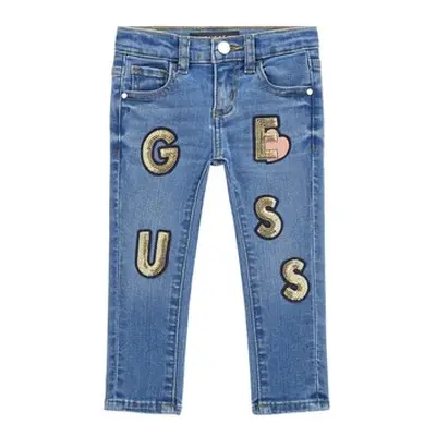 Guess K4RA02 girls's Children's Skinny Jeans in Blue