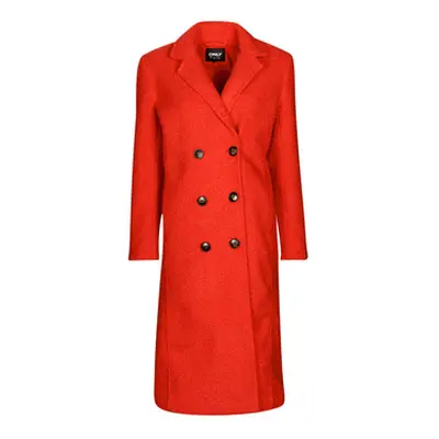 Only ONLPIPER COAT CC OTW women's Coat in Red