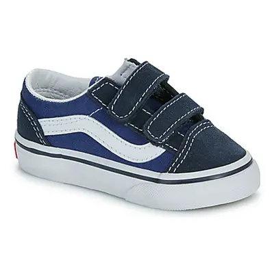 Vans OLD SKOOL V girls's Children's Shoes (Trainers) in Blue