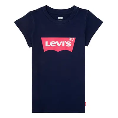 Levis BATWING TEE girls's Children's T shirt in Blue