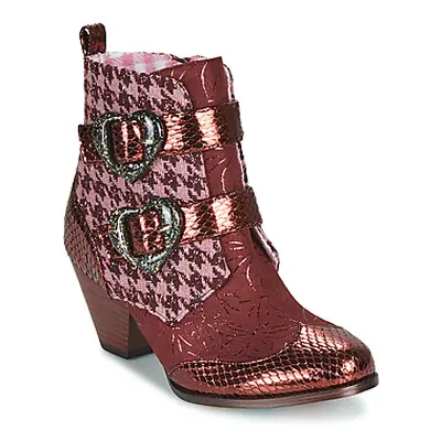 Irregular Choice TOO HEARTS women's Mid Boots in Bordeaux