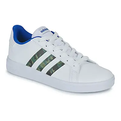 Adidas GRAND COURT 2.0 K boys's Children's Shoes (Trainers) in White