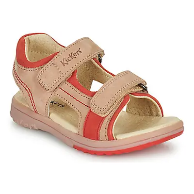 Kickers PLATINO girls's Children's Sandals in Beige