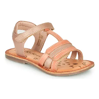 Kickers DIAMANTO girls's Children's Sandals in Pink