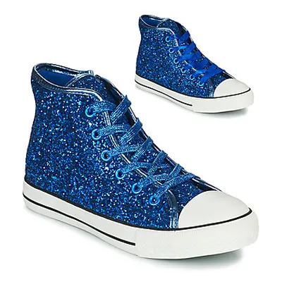 Citrouille et Compagnie OUTIL PAILLETTES girls's Children's Shoes (High-top Trainers) in Blue