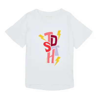 Teddy Smith T-PARADISIA MC boys's Children's T shirt in White