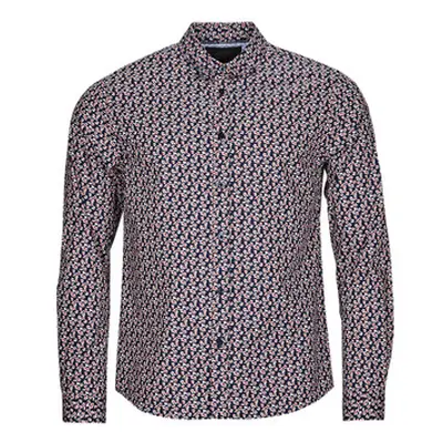 Le Temps des Cerises FLOY men's Long sleeved Shirt in Multicolour