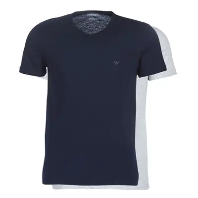 Emporio Armani CC722-PACK DE 2 men's T shirt in Marine