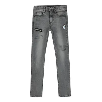 Ikks XW29023 boys's Children's Skinny Jeans in Grey