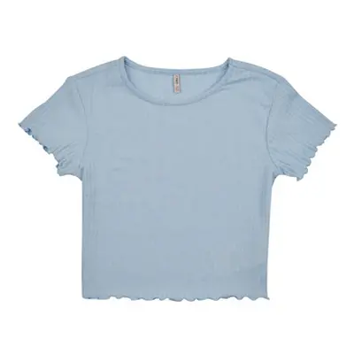 Only KOGNELLA S/S O-NECK TOP JRS girls's Children's T shirt in Blue