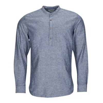 Jack & Jones JPRBLASUMMER HALF PLACKET SHIRT L/S men's Long sleeved Shirt in Blue