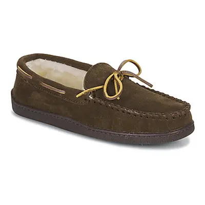 Minnetonka PILE LINED HARDSOLE men's Loafers / Casual Shoes in Brown