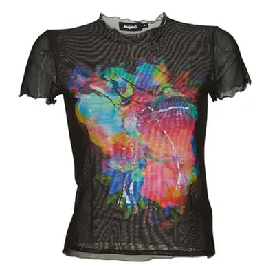 Desigual TS_TULIP women's T shirt in Black