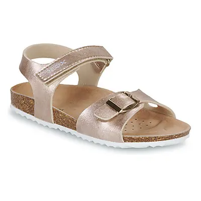 Geox J ADRIEL GIRL girls's Children's Sandals in Gold