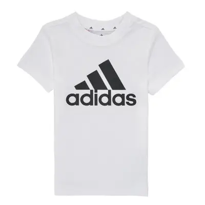 Adidas B BL T boys's Children's T shirt in White