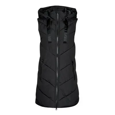 JDY JDYSKYLAR PADDED HOOD WAISTCOAT OTW women's Jacket in Black